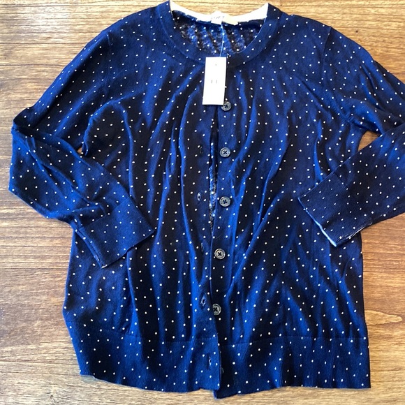 Loft dotted cardigan NWT - Picture 4 of 8